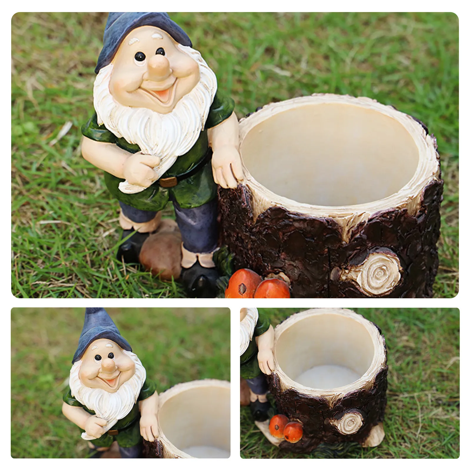 

Flower Pot Decoration Dwarf Elf Balcony Ornament for Gifts durable resin sunscreen coating gift for exquisite garden statues