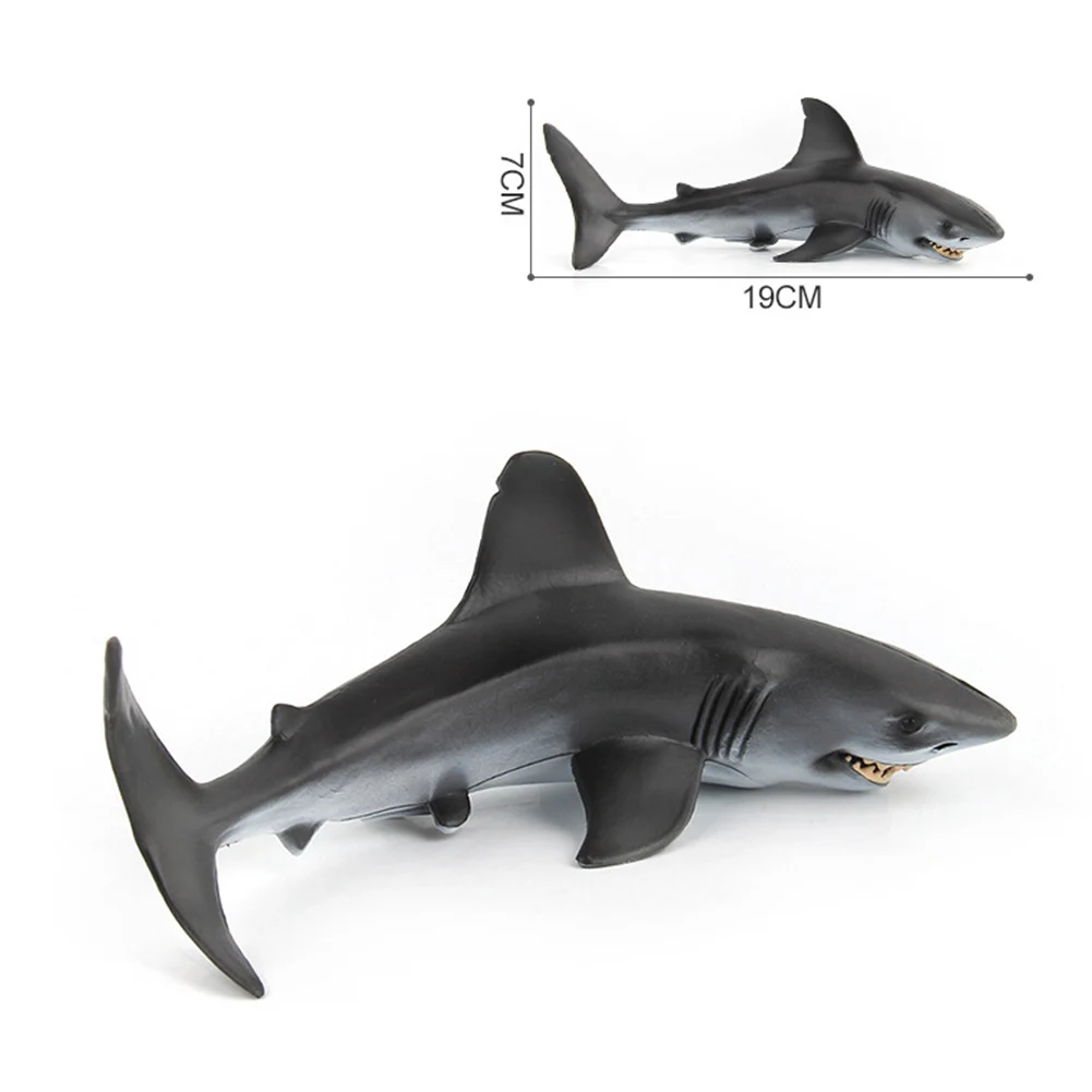 

The great white shark Free Drop Shipping Simulation Sharkly Marine Animal PVC Model Figurine Table Ornament Education Toy