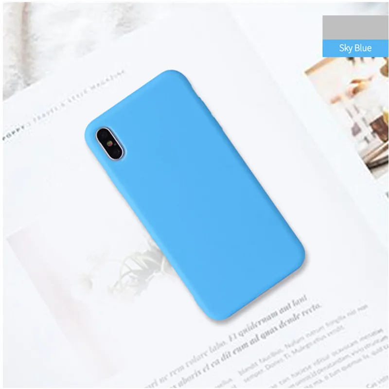 Силиконовый чехол для iPhone XS 11 Pro Max XR X 6 6S 7 8 Plus | Мобильные телефоны и аксессуары