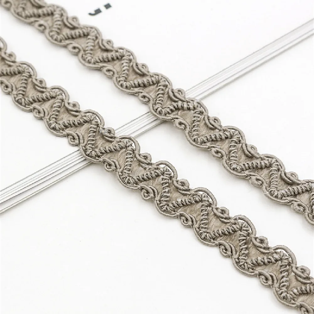 Золотые кружевные ленты волнистые полосатые аппликации для одежды сделай сам 20