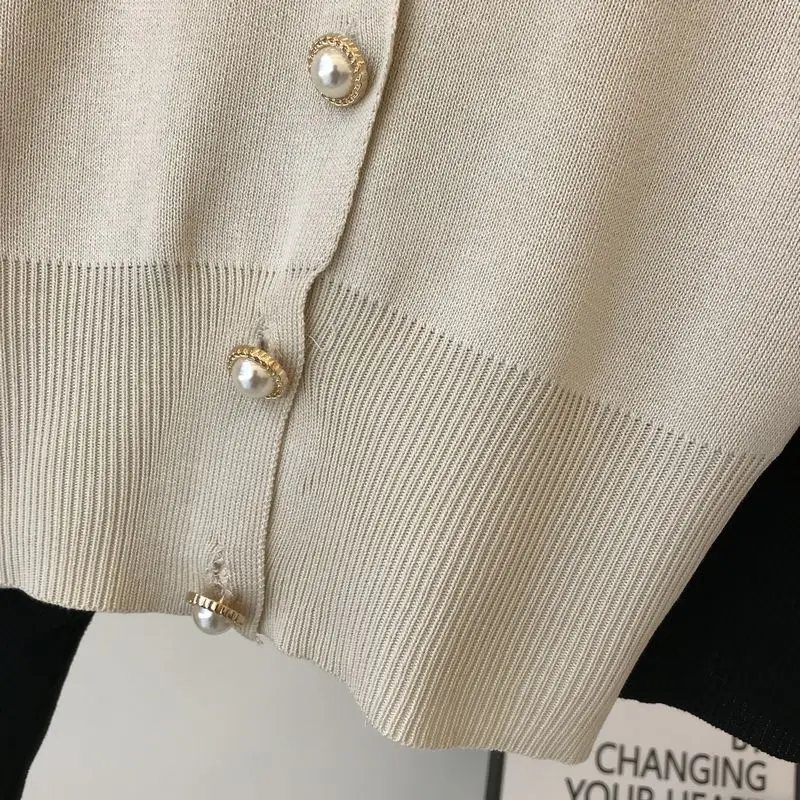 Женский однобортный свитер Amolapha однотонный вязаный джемпер на пуговицах с