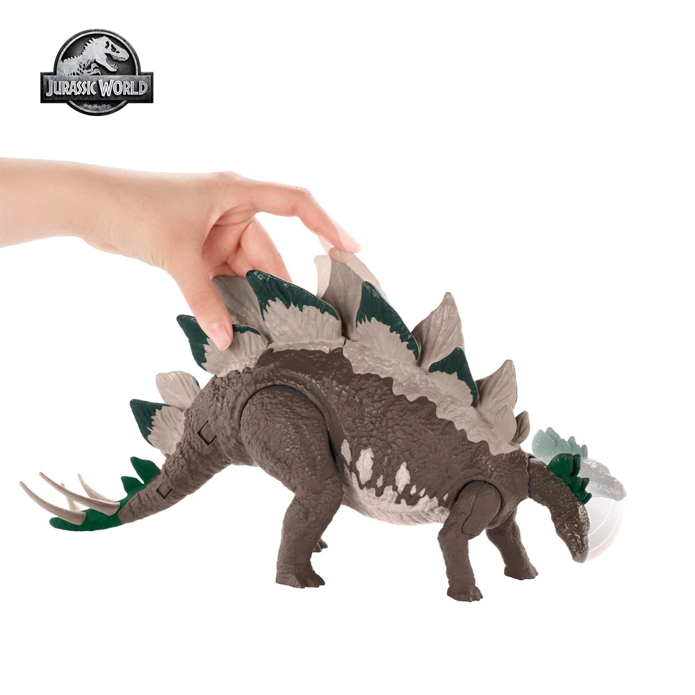 Игрушка Мир Юрского периода динозавры Mega Dual Attack стегозавр Chomping Меловые звуковые