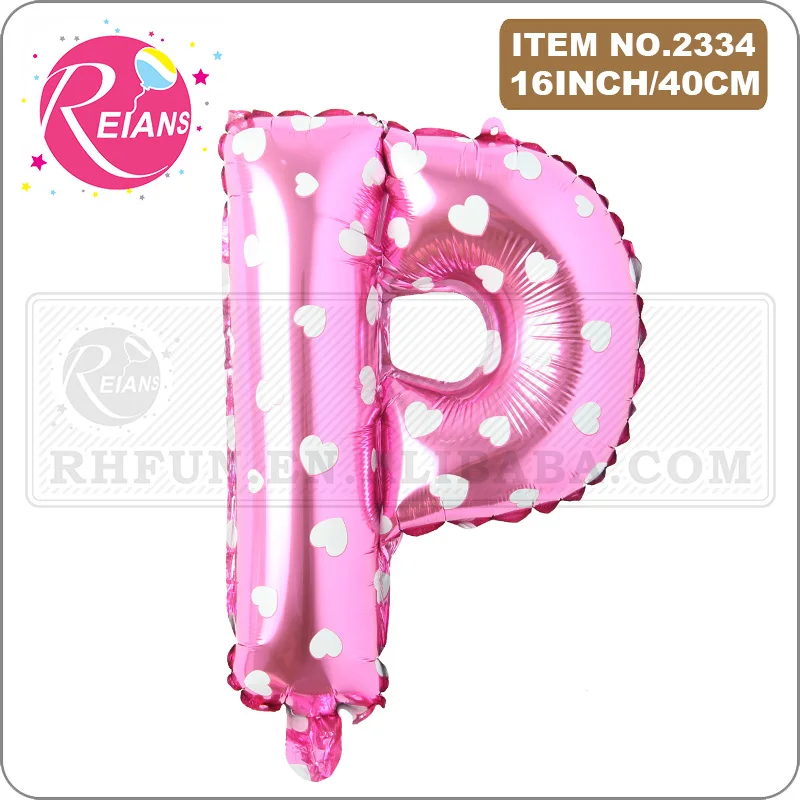 Фольгированный воздушный шар буква 16 дюймов REIANS