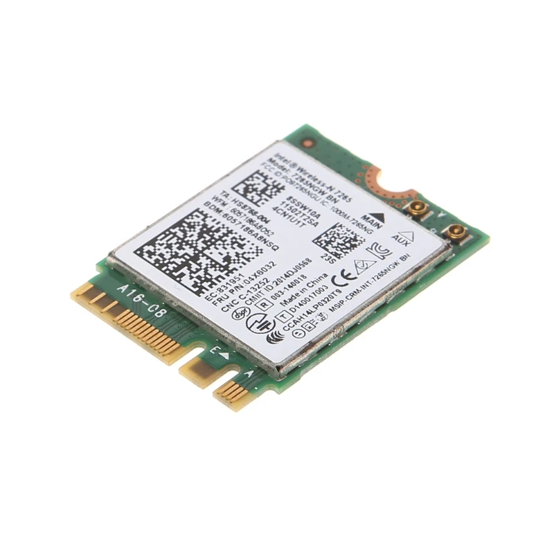 Intel Wireless-N 7265 7265NGW BN Dual Band 2x2 Wi-Fi Bluetooth 4, 0 WiFi Card