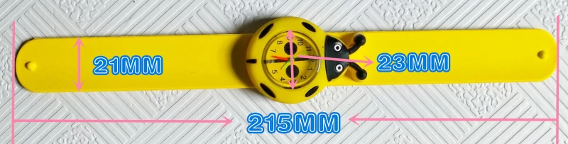 Детские часы Мультфильм Божья коровка Мальчики Девочки Прекрасный подарок аниме Patted кварцевые наручные часы Дети часы силиконовые детские часы