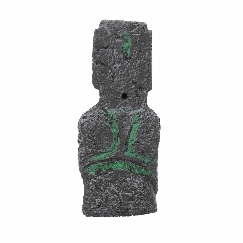 Украшение для аквариума из смолы 18cmX8cmX8cm Пасхальный остров Каменная Статуя