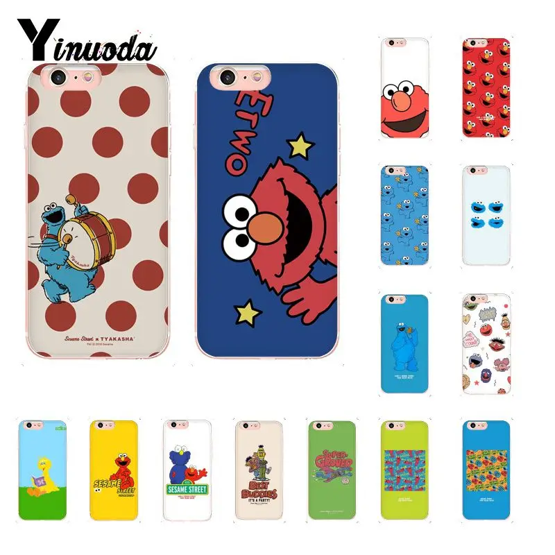 Милый мультяшный печенье Улица Сезам Новое поступление чехол для телефона iPhone 8 7