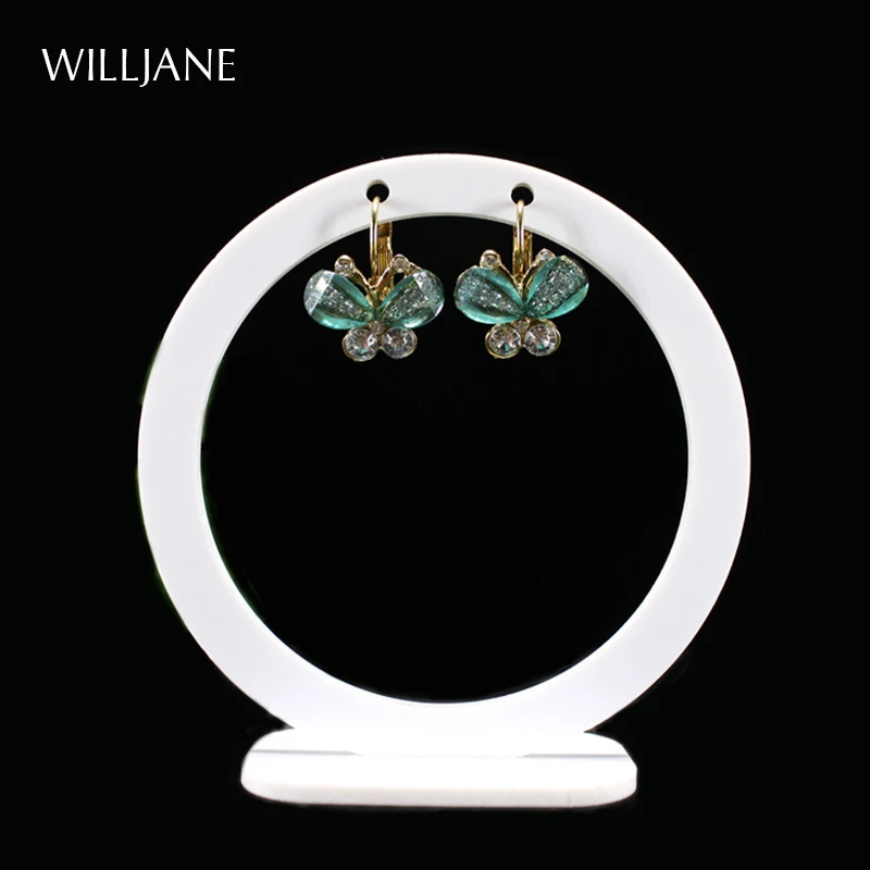 Акриловая подставка для сережек круглый держатель гвоздиков органайзер витрина