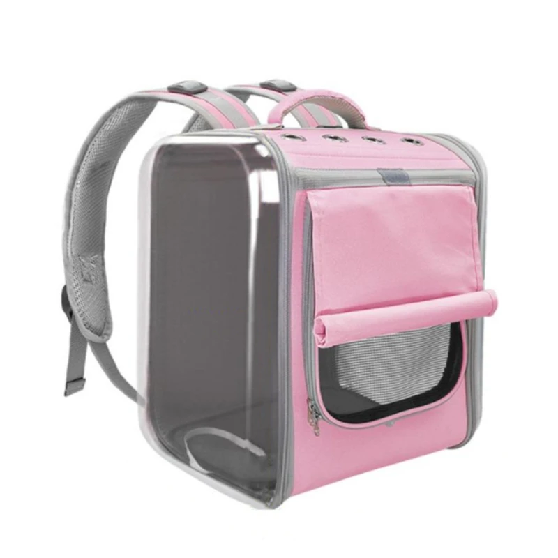 

Cat Space Capsule Backpack Carrier with Transparent Shell Durable Breathable Mesh Window Prevent Pets from Escaping