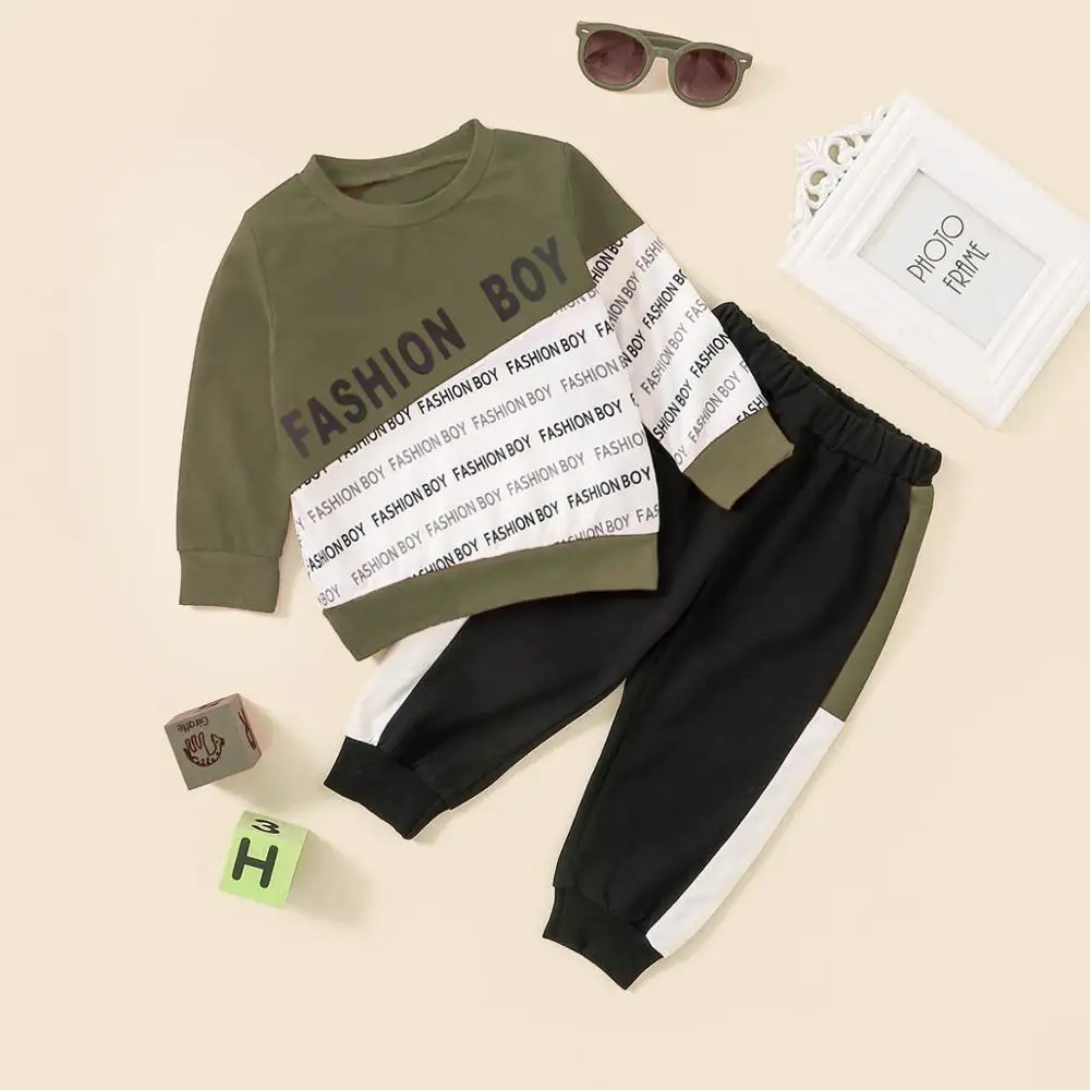 Boyswinter clothes childrens boys and girls children's polar fleece sports baby suit large Sports two-p | Детская одежда и