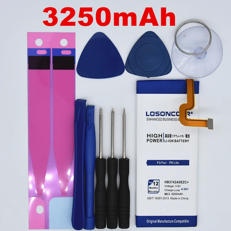 HB3742A0EZC HB3742A0EZC+ для huawei Ascend P8 Lite Батарея GR3 TAG-L21 L22 L23 L01 L03 L13 ALE-L21 UL00 для Ascend P8 CL00