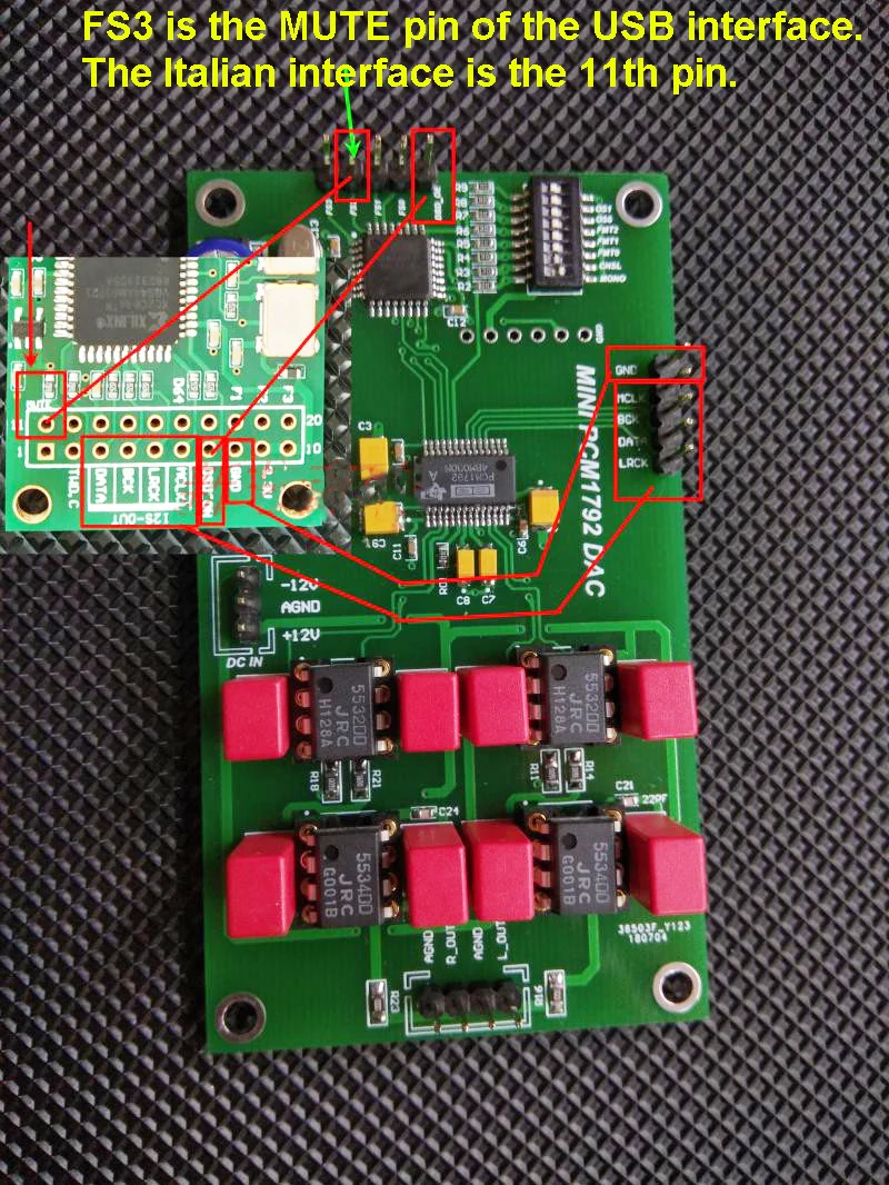 Hi Fi PCM1792 DSD DAC аудио декодер собранная плата 24 бит 192 кГц поддержка двойного