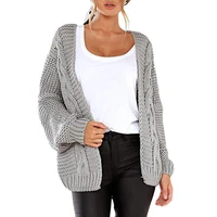 womens oversized cardigan sweaters chunky open front crochet cable knit jacket overcoat long sleeve cardigans coats