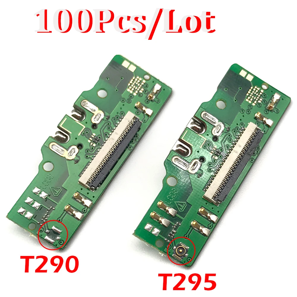 

100Pcs USB Port Charger Dock Plug Connector For Samsung Galaxy Tab A 8.0 2019 SM-T290 T290 T295 Charging Board Flex