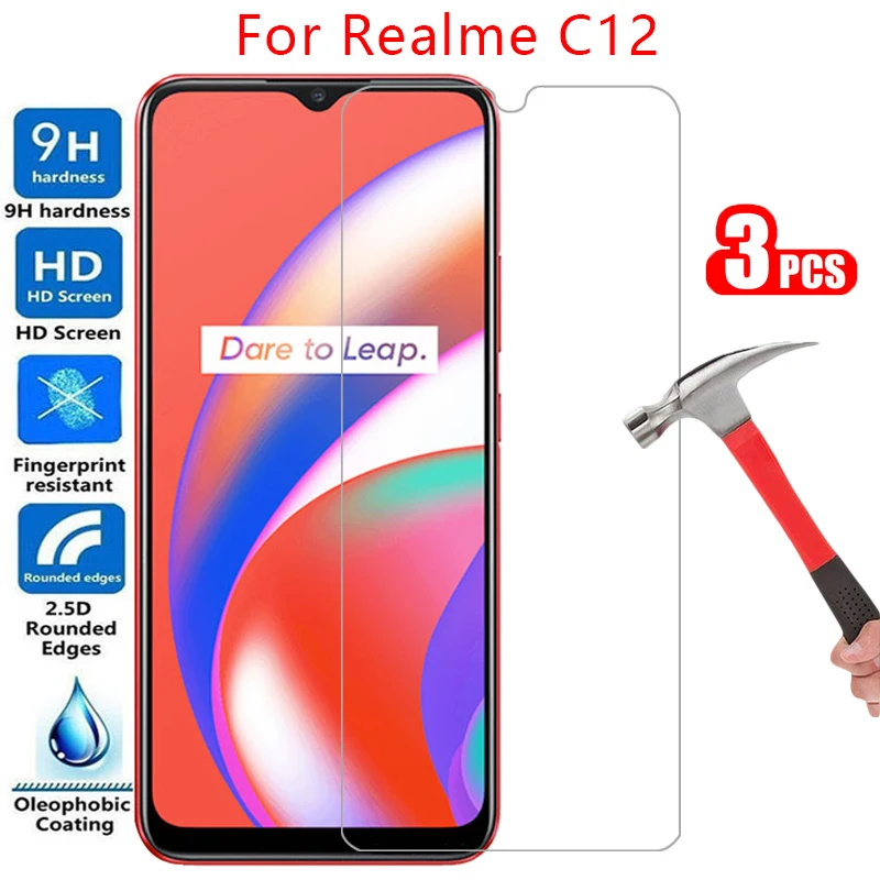 

Защитное закаленное стекло для realme c12, защита экрана на realmec12 c 12 12c 6,5, защитная пленка realmi realmic12 real me reame