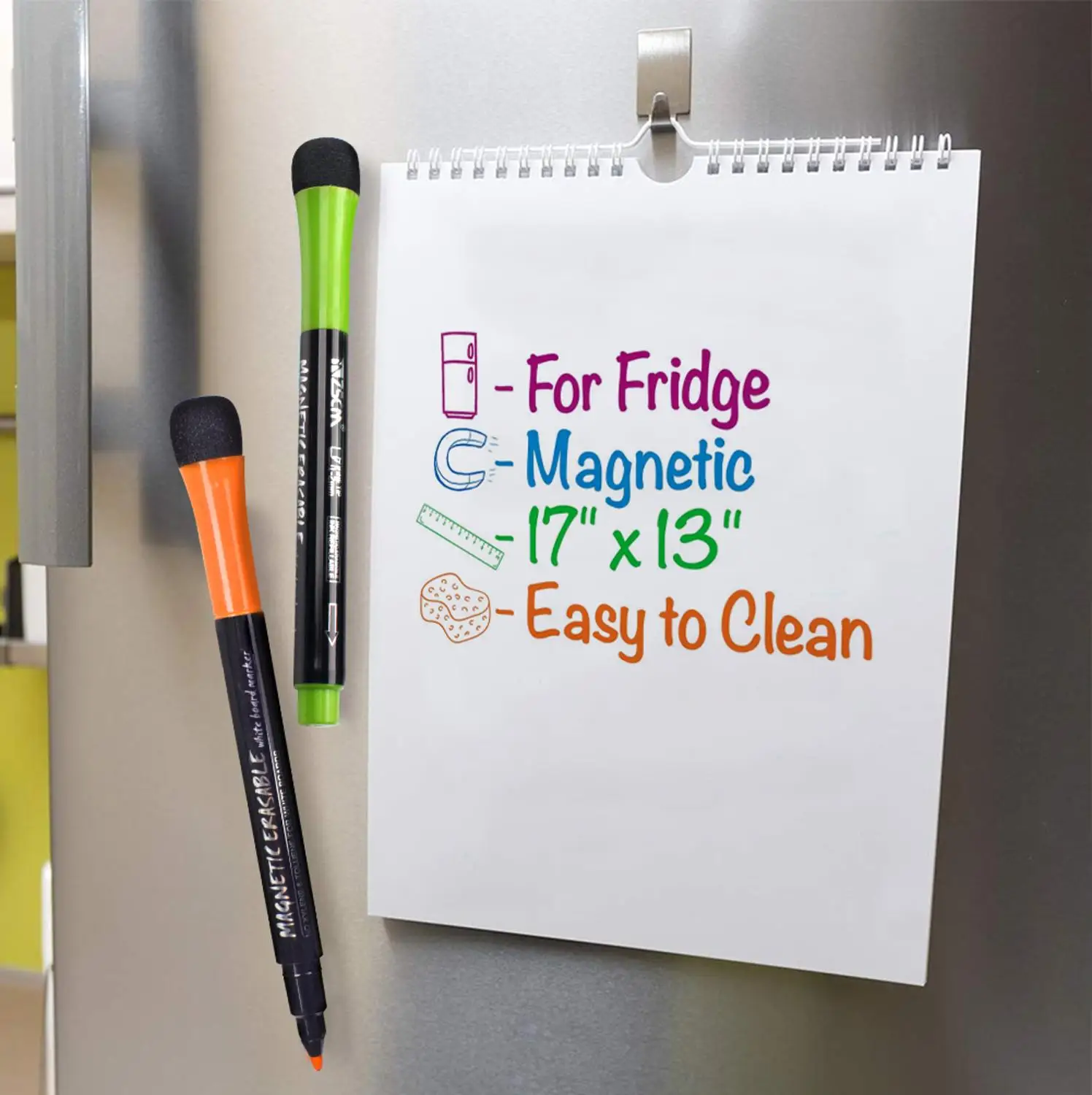 12 цветов Ручка для доски на магните магнит стираемый сухой белый маркер