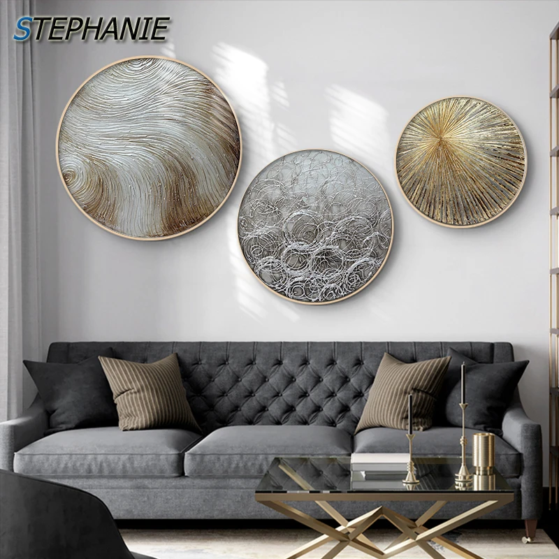

Golden Abstract Wall Art Canvas Painting Posters and Prints Nordic Home Decorative Pictures Luxury Living Room Wall Poster Decor