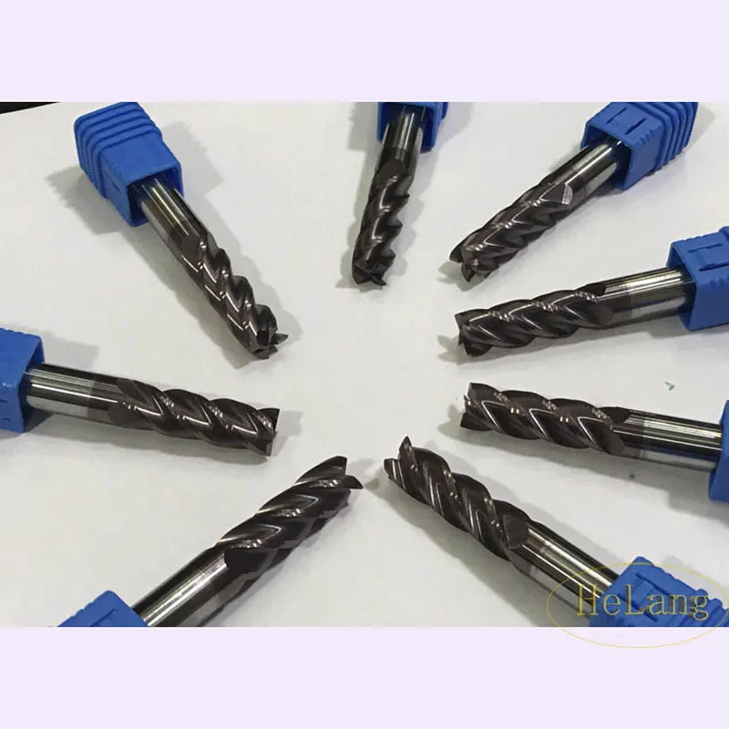 

New 5pcs HRC55 4flute 3mm x 4mmx 50MM Coat Carbide End millng CNC Milling