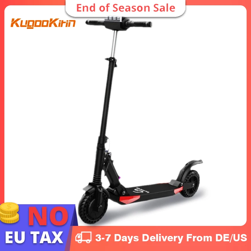 Электрический скутер для взрослых Kugoo S1 Pro 30 км 350 Вт мощный складной