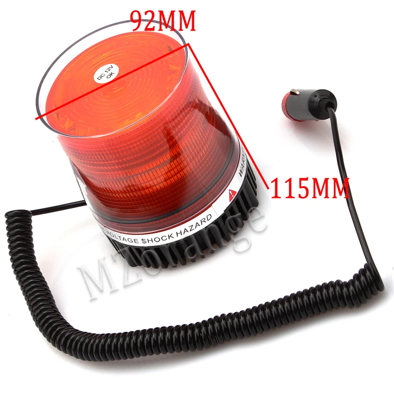 12 В/24 В постоянного тока автомобильный светодиодный красный цвет мигающий