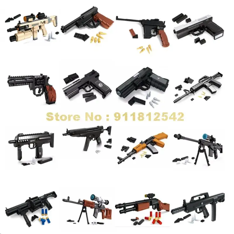 Военная 95 винтовка Desert Eagle пистолет оружие Mp5 Mp7 Mp45 Снайпер Ak47 M1898 M107 M16 M870 Qsz92