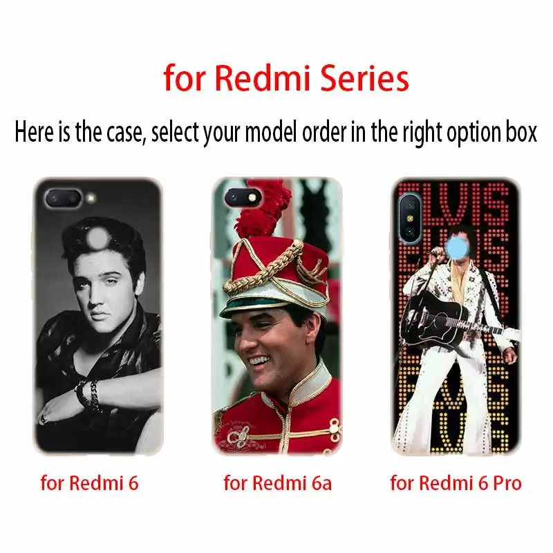Чехол Elvis Presley для Xiaomi Mi 12 11 Ultra 10 9 8 SE 6X 5X A3 A1 A2 LITE Lite cc9 Pro cc9e чехол | Мобильные