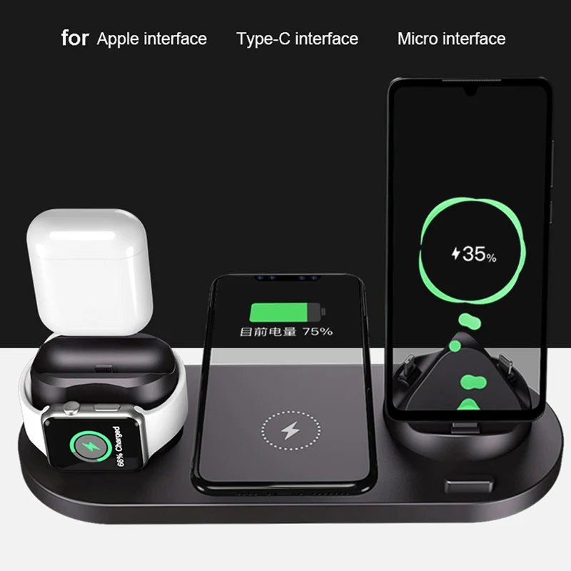 15w wireless charger for iphone 121111proxs qi fast wireless charging stand for apple watch free global shipping