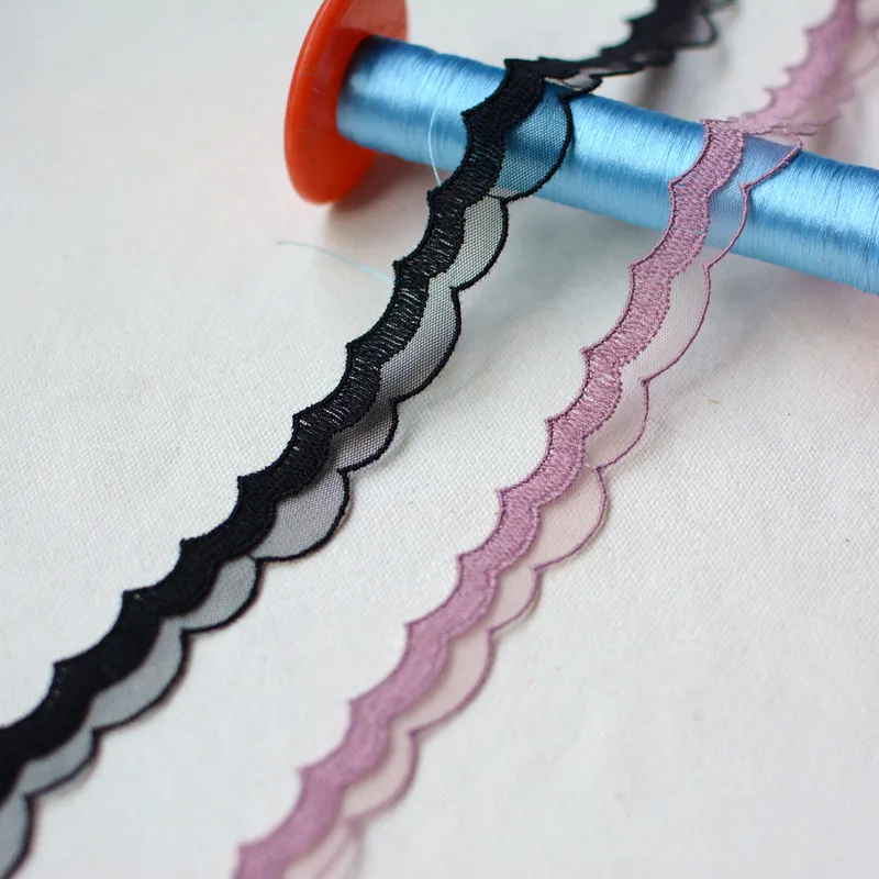 Изысканный маленький полумесяц AHYONNIEX сетчатая кружевная отделка сделай сам