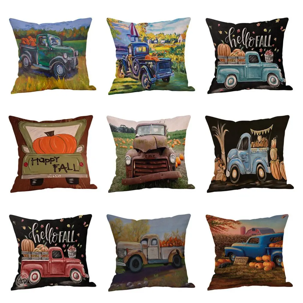 

Creative Pumpkin Pattern Pillowcase Soft Sofa Cushion Cover Pillow Case Stylish Fashion Decor for Home