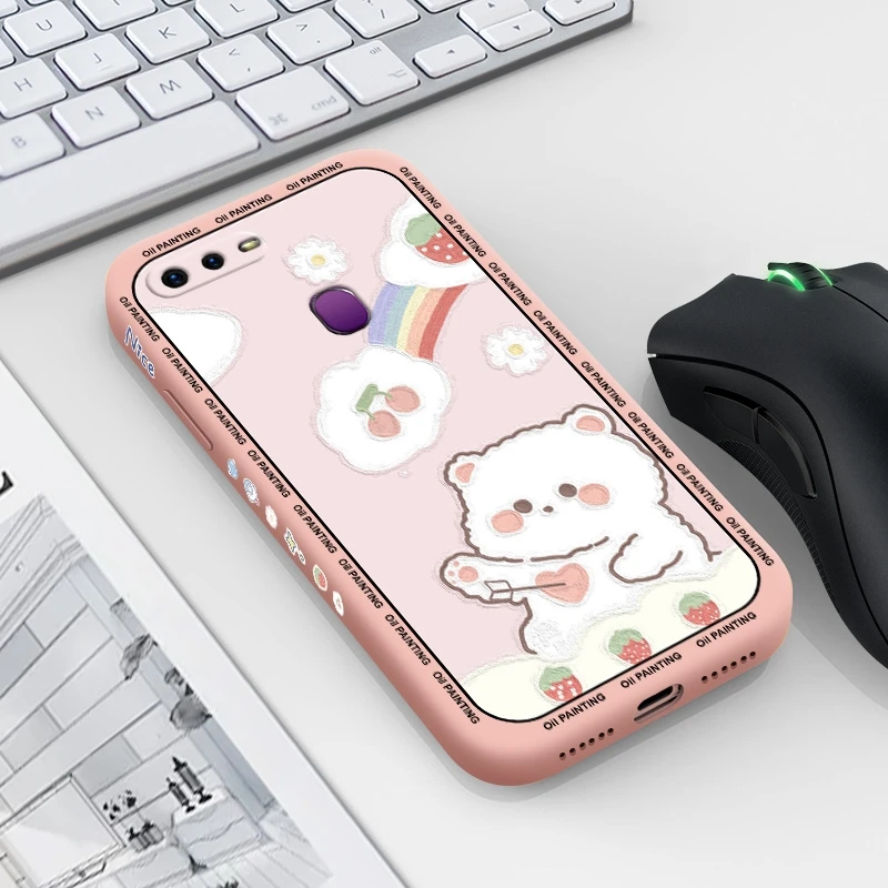 

Чехол с медведем и кроликом для OPPO F5 Youth F9 Pro F11 PRO F15