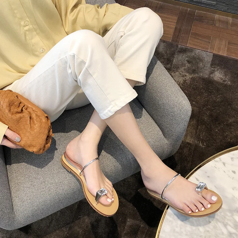 

2020 new slippers women wear slope heel sandals