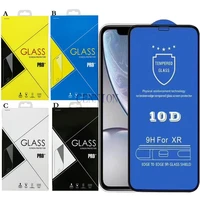high clear 10d a full cover film tempered glass for iphone 13 12 mini 5 4 6 1 pro max 6 7 inch 11 5 5 x xr xs 8 7 6s plus 100pcs