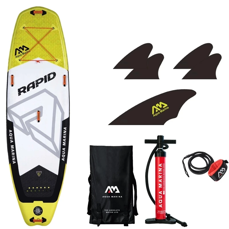 

Surfboard 289x84x15cm AQUA MARINA RAPID Inflatable Upright wWhite Water Paddle Board Sports Flow Kayak