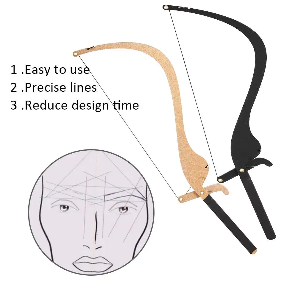 Новинка микроблейдинг линейка для бровей маркер с 10 шт. ниток строки