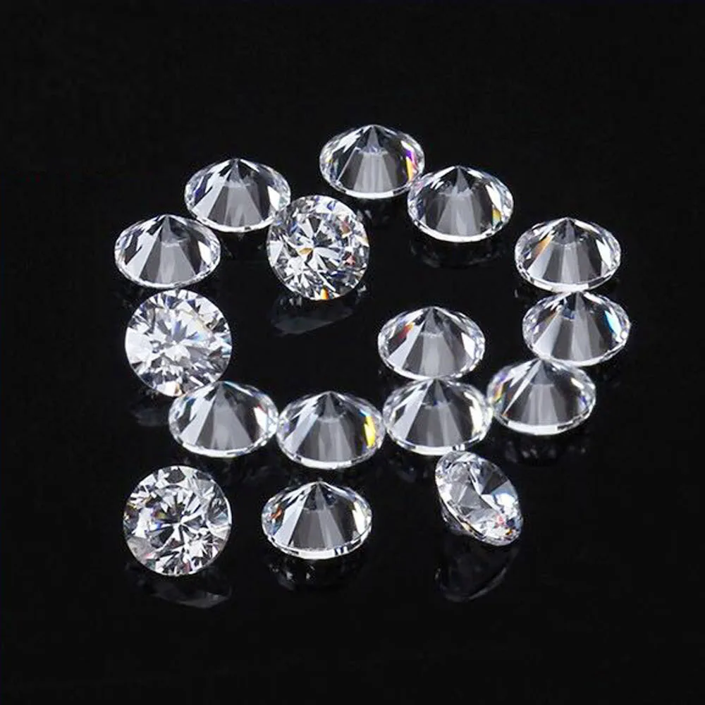 D Color 10pcs * 0.1ct 3mm /Pack Wholesale Price VVS Brilliant cut Moissanite for ring bracelet earring diamond | Украшения и