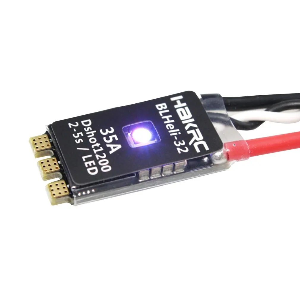 HAKRC BLHeli_32 Bit 35A 2-5S ESC Built-in LED Support Dshot1200 Multishot for FPV RC Drone Aircraft Part Accessory | Игрушки и хобби