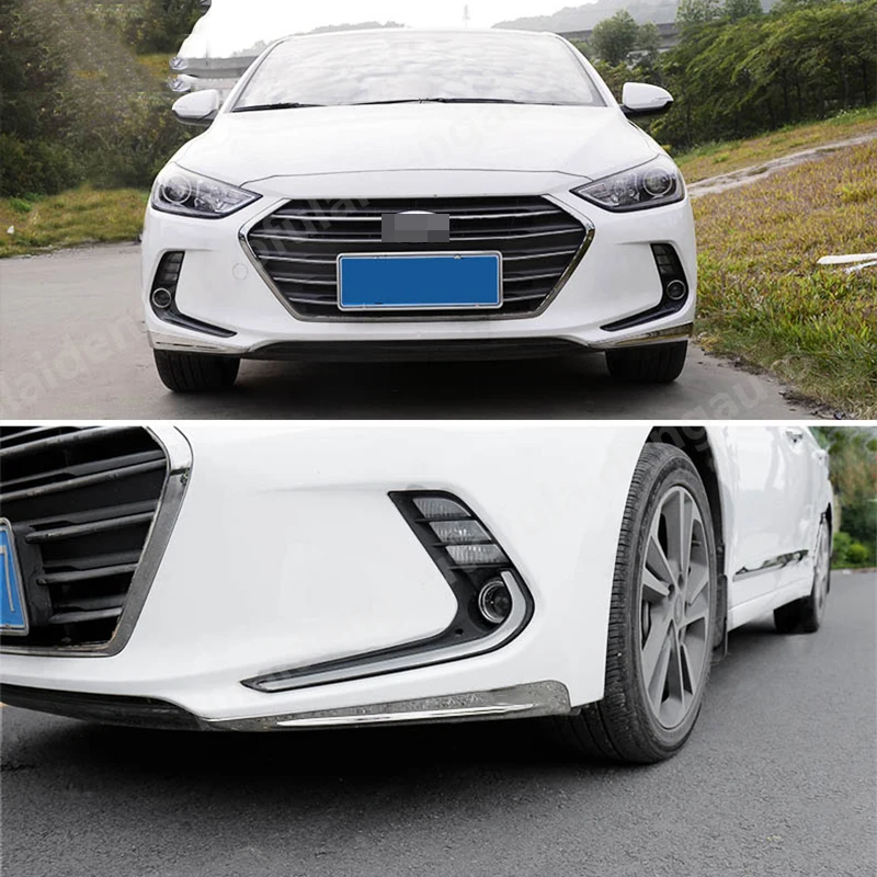 2 шт. для Hyundai Elantra Avante 2016 2018 удлинитель переднего бампера диффузор подбородок