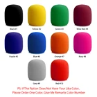 10 шт. карамельных цветов портативный сценический микрофон для караоке микрофон ветровое стекло ветрозащитный экран пенопластовый чехол Аксессуары для микрофона