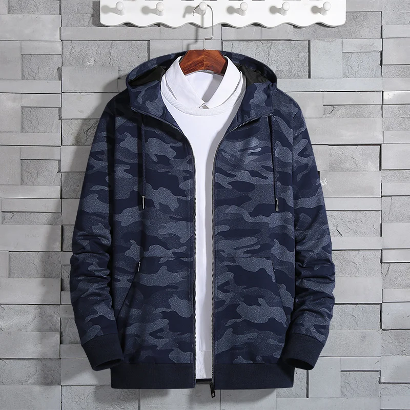 

Мужская куртка размера плюс 8XL-XL, Весенняя и осенняя трендовая куртка с красивым принтом букв, куртка большого размера с капюшоном, трендова...