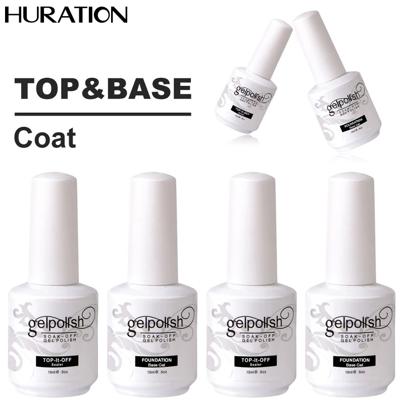 Huration замочить от Светодиодный УФ лак для ногтей верхнее покрытие Гель основа и