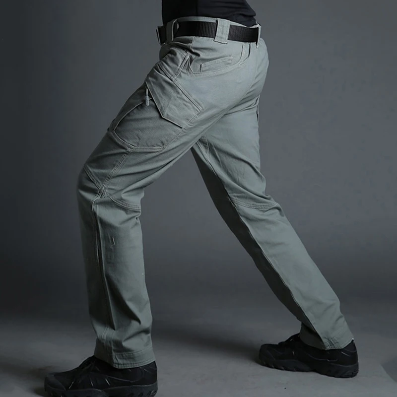 

Men Cargo Pants Male Combat Swat Army Military Pants Cotton Many Pockets Stretch Flexible Man Tactical Pants