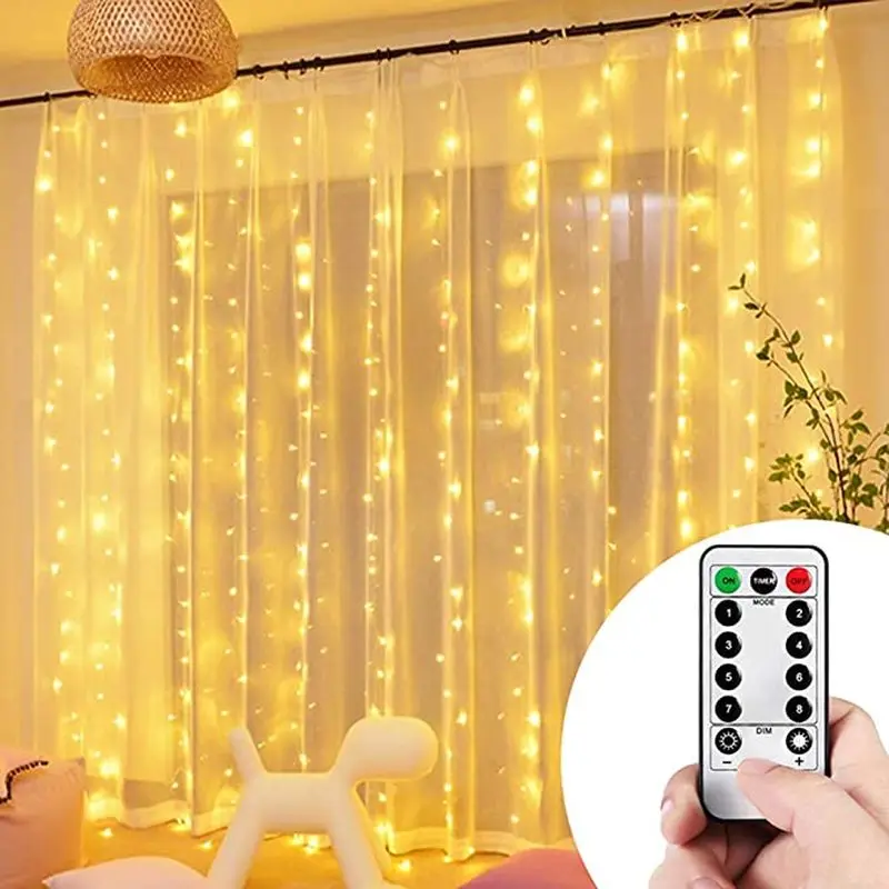 

USB Power Remote Control 3M Led String Lights Curtain Christmas Garland Fairy Lights Christmas Decorations Home Bedroom Window