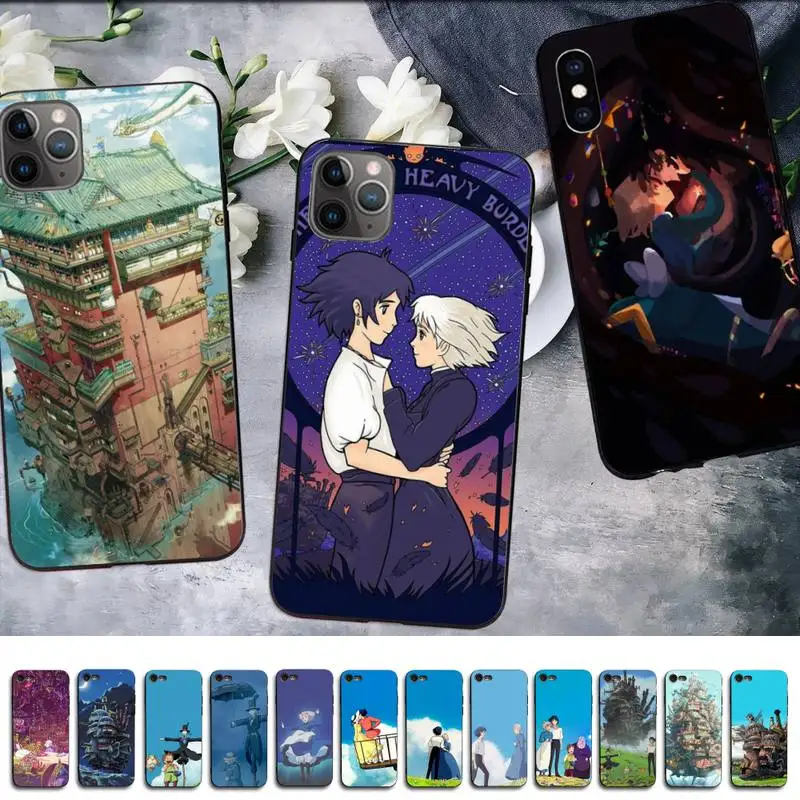 

MaiYaCa Howl's Howls Moving Castle Phone Case for iPhone 11 12 13 mini pro XS MAX 8 7 6 6S Plus X 5S SE 2020 XR case