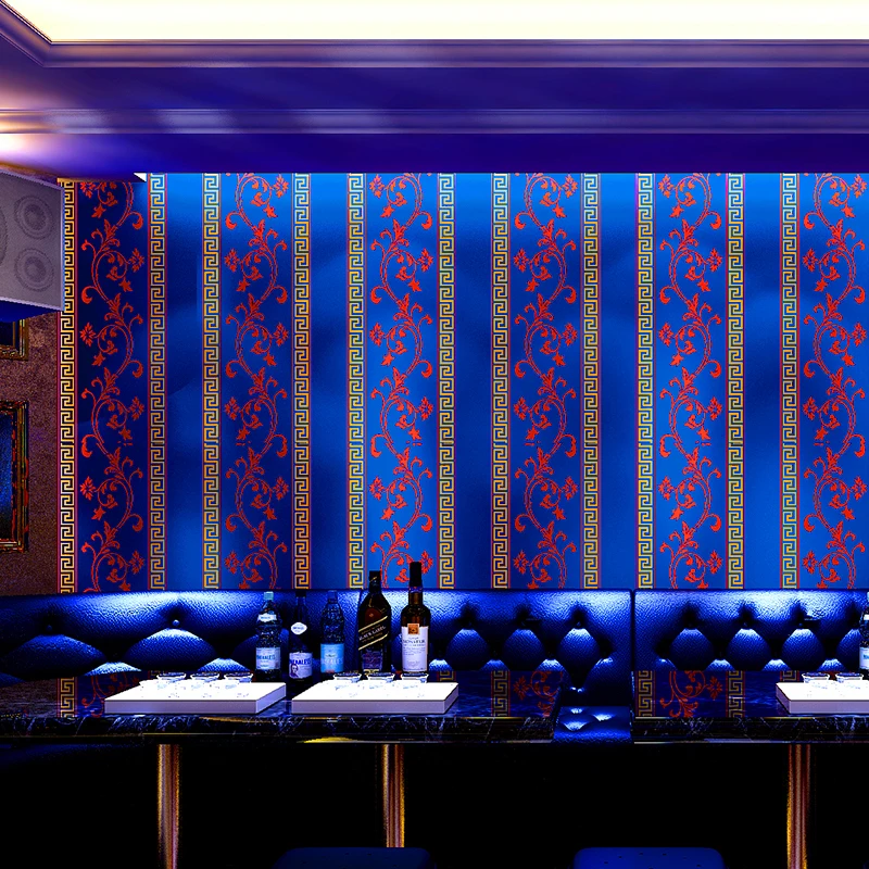 Европейская трехмерная полоса настенная бумага рулон для стен светоотражающая