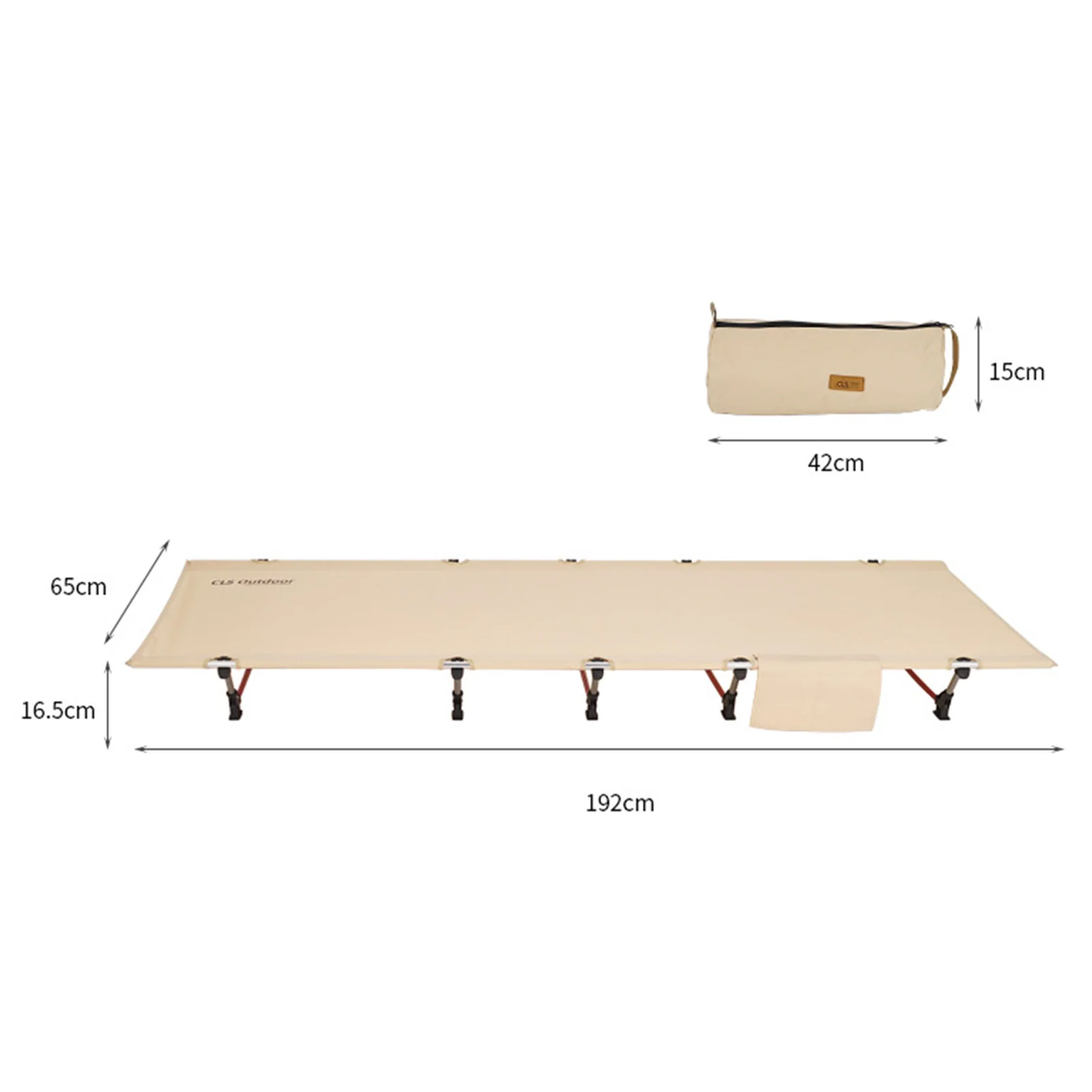 

Outdoor Camping Single Ultra-light Bed Foldable Lunch Brreak Bed Aluminum Alloy Portable Single Tent Bed Simple Folding Bed