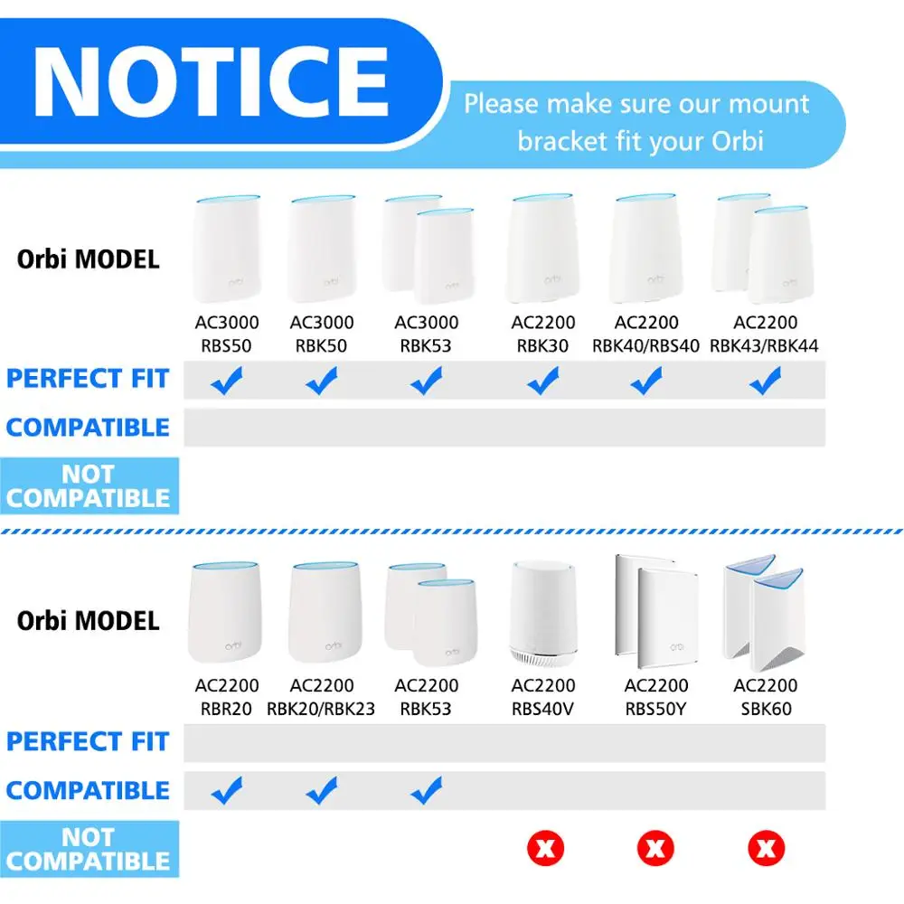 Бытовой прозрачный акриловый настенный кронштейн для Wi-Fi маршрутизатора Netgear Orbi