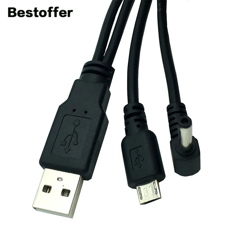 0 5 м USB2.0 A к Micro 5P + мощность DC 3 мм * 1 35 Мужской кабель для передачи данных |