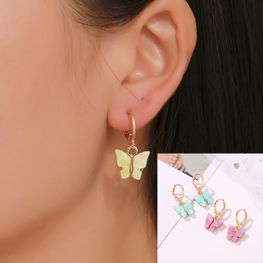 Ожерелья бабочки из нержавеющей стали для женщин милые Подвески в виде животных