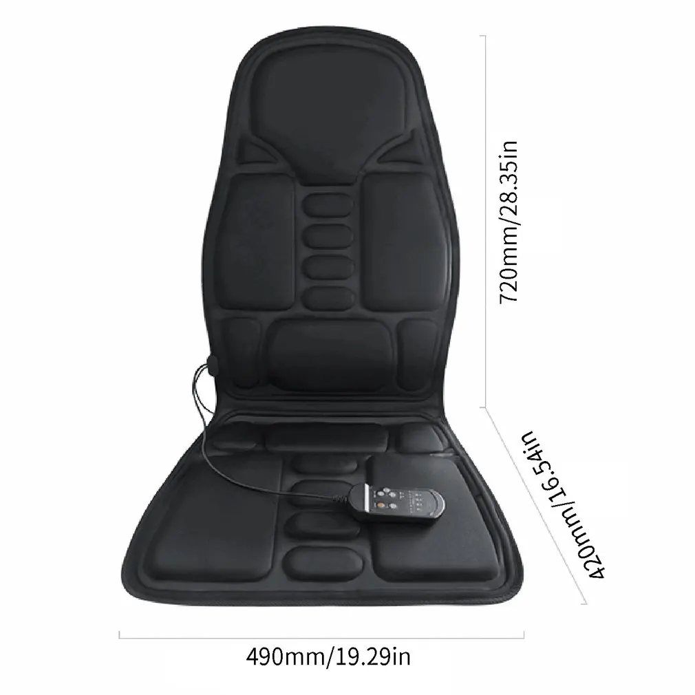 

Professional Car Household Office Full Body Massage Cushion Lumbar Heat Vibration Neck Back Massage Cushion Seat