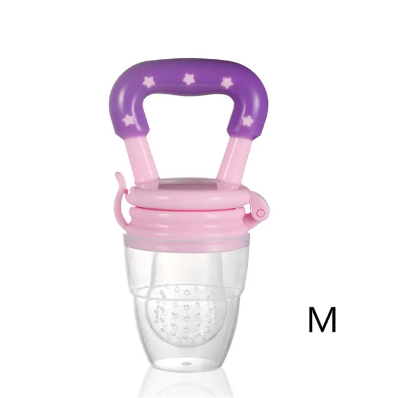 Pink M Детский Прорезыватель Соска-фрукт еда Mordedor Silicona Bebe Силиконовые Прорезыватели безопасное питание кусачки еда прорезыватель из дфп фидер - Цвет: Pink M